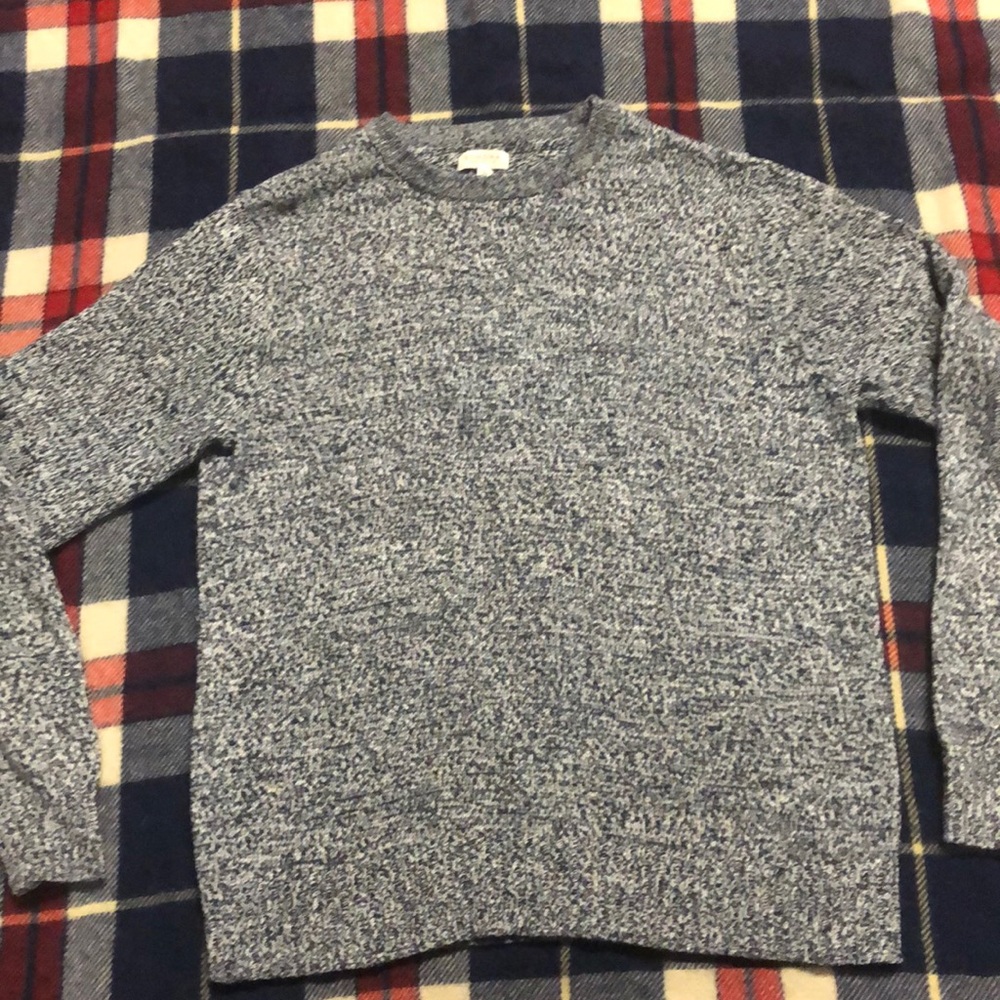 Sonoma large men’s sweater blue and white
